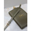 Pochette trapuntata con zip Gaby YSL Saint Laurent Blu