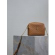 Pochette trapuntata con zip Gaby YSL Saint Laurent marrone