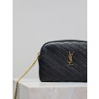 Pochette trapuntata con zip Gaby YSL Saint Laurent Nero