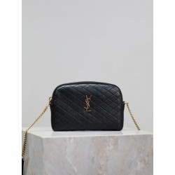 Pochette trapuntata con zip Gaby YSL Saint Laurent Nero