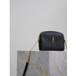 Pochette trapuntata con zip Gaby YSL Saint Laurent Nero