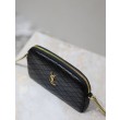 Pochette trapuntata con zip Gaby YSL Saint Laurent Nero