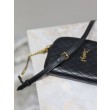 Pochette trapuntata con zip Gaby YSL Saint Laurent Nero
