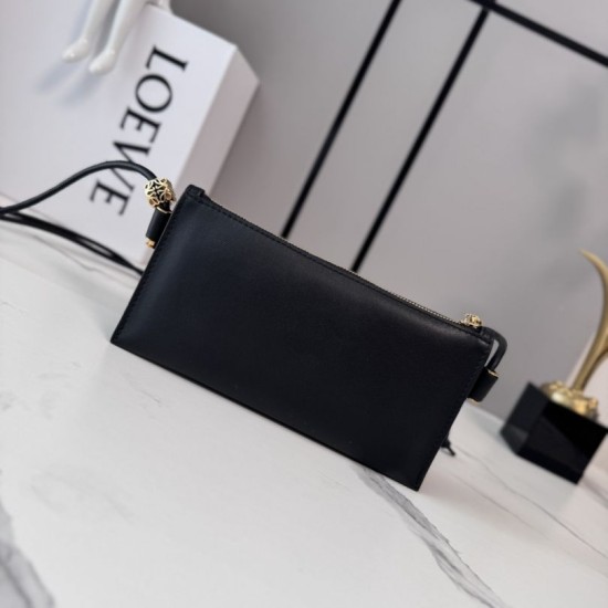 Cloni Borsa Loewe Joya Pouch Nappa Nero firmate