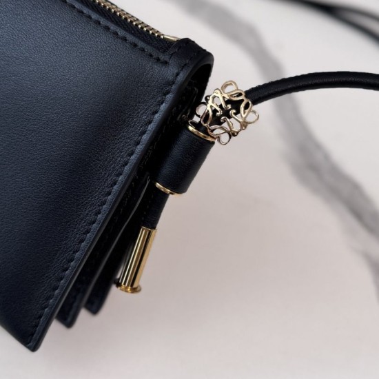 Cloni Borsa Loewe Joya Pouch Nappa Nero firmate