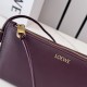 Replica di lusso Imitazioni borse griffate Loewe Joya Pouch Nappa Borgogna Imitazioni Cloni Imitazioni borse griffate Loewe Joya Pouch Nappa Borgogna firmate