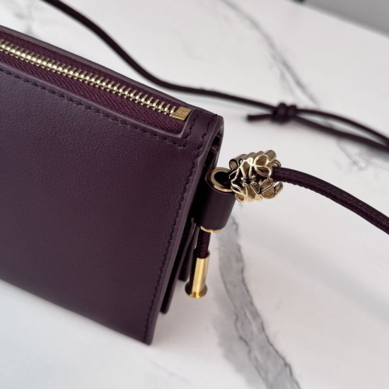 Replica di lusso Imitazioni borse griffate Loewe Joya Pouch Nappa Borgogna Imitazioni Cloni Imitazioni borse griffate Loewe Joya Pouch Nappa Borgogna firmate