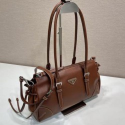 Replica di lusso Borsa Prada Bonne con manico superiore 1BG628 Borgogna Imitazioni Cloni Borsa Prada Bonne con manico superiore 1BG628 Borgogna firmate