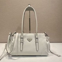 Cloni Borsa Prada Bonne con manico superiore 1BG628 Bianco firmate