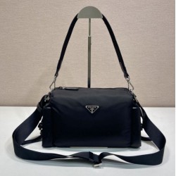 Cloni Replica Perfetta a tracolla Prada da uomo nylon/saffiano nera firmate