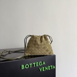 Cloni Bottega Veneta Dustbag Intrecciato Scamosciato verde oliva firmate