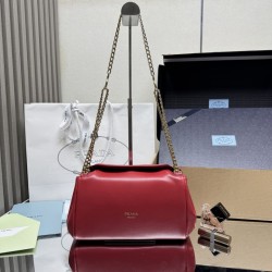 Cloni Imitazioni borse griffate a tracolla Prada Tumulte piccola 1BD395 Rosso firmate