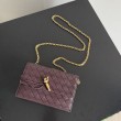 Borsa a tracolla Andiamo di Bottega Veneta su catena Borgogna