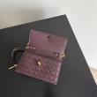 Borsa a tracolla Andiamo di Bottega Veneta su catena Borgogna