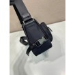 Borsa a tracolla da uomo Prada nylon/saffiano 2VH192 Nero
