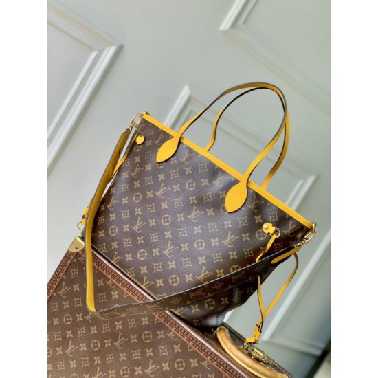 Borse Imitazioni a tracolla LV Monogram Inside Out Neverfull MM M12708 Giallo
