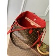 Borsa a tracolla LV Monogram Inside Out Neverfull MM M12708 Rossa