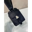 Replica Perfetta a tracolla Prada da uomo nylon/saffiano nera