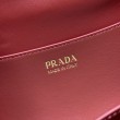 Imitazioni borse griffate a tracolla Prada Tumulte piccola 1BD395 Rosso