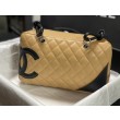Borsa da bowling Chanel Cambon Ligne Marrone