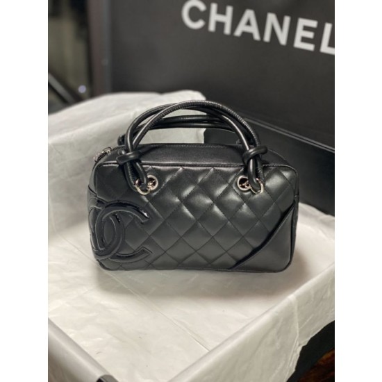 Borse Firmate Replica da bowling Chanel Cambon Ligne Nero