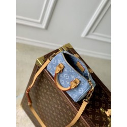 Borse Replica Alta Qualità LV Nano Speedy Denim M11212 blu