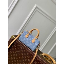 Borse Replica Alta Qualità LV Nano Speedy Denim M11212 blu