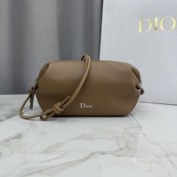 Replica di lusso Pochette Dior Bow Marrone Imitazioni Cloni Pochette Dior Bow Marrone firmate