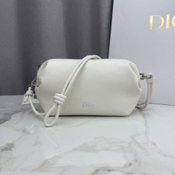 Replica di lusso Pochette Dior Bow Bianco Imitazioni Cloni Pochette Dior Bow Bianco firmate