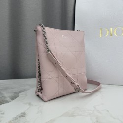 Replica di lusso Borse Dior Trianon con catena agnello piatta Macrocannage Rosa Imitazioni Cloni Borse Replica Dior Trianon con catena agnello piatta Macrocannage Rosa firmate