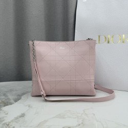 Cloni Borse Dior Trianon con catena piatta macrocannage Rosa firmate