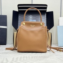 Cloni Borse tote mini Prada Carry 1BA496 Marrone firmate