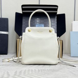 Cloni Borse tote mini Prada Carry 1BA496 Bianca firmate