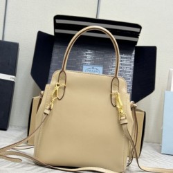 Cloni Borse tote mini Prada Carry 1BA496 Cammeo firmate