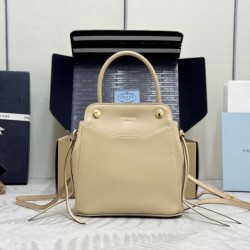 Cloni Borse tote mini Prada Carry 1BA496 Cammeo firmate