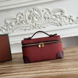 Cloni Marsupio Loro Piana Extra Pocket L19 con maniglia superiore Borgogna firmate