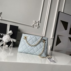 Cloni Borsa shopping piccola Chanel 26S AS6248 blu firmate