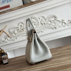 Replica di lusso Borsa Hermès Birkin 25cm/30cm bicolore pelle Togo Bianco/Blu Imitazioni Cloni Borsa Hermès Birkin 25cm/30cm bicolore pelle Togo Bianco/Blu firmate