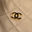 Borsa Replica 1:1 a secchiello trapuntata Chanel 25 con coulisse AP5317 Albicocca