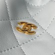 Borse Firmate Replica a secchiello trapuntata Chanel 25 con coulisse AP5317 Blu
