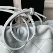 Borse Firmate Replica a secchiello trapuntata Chanel 25 con coulisse AP5317 Blu