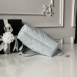Borse Firmate Replica a secchiello trapuntata Chanel 25 con coulisse AP5317 Blu