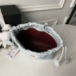 Borse Firmate Replica a secchiello trapuntata Chanel 25 con coulisse AP5317 Blu