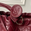 Borsa a secchiello trapuntata Chanel 25 con coulisse AP5317 Borgogna