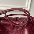 Borsa a secchiello trapuntata Chanel 25 con coulisse AP5317 Borgogna