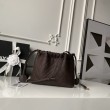 Borse Imitazioni a secchiello trapuntata Chanel 25 con coulisse AP5317 Caffè
