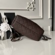 Borse Imitazioni a secchiello trapuntata Chanel 25 con coulisse AP5317 Caffè