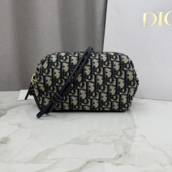 Borse Replica Dior Bow Dior Oblique jacquard blu