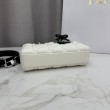 Borsa Replica 1:1 Dior Lady D-Joy Micro Bag Latte Cannage in pelle di agnello bianca