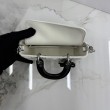 Borsa Replica 1:1 Dior Lady D-Joy Micro Bag Latte Cannage in pelle di agnello bianca